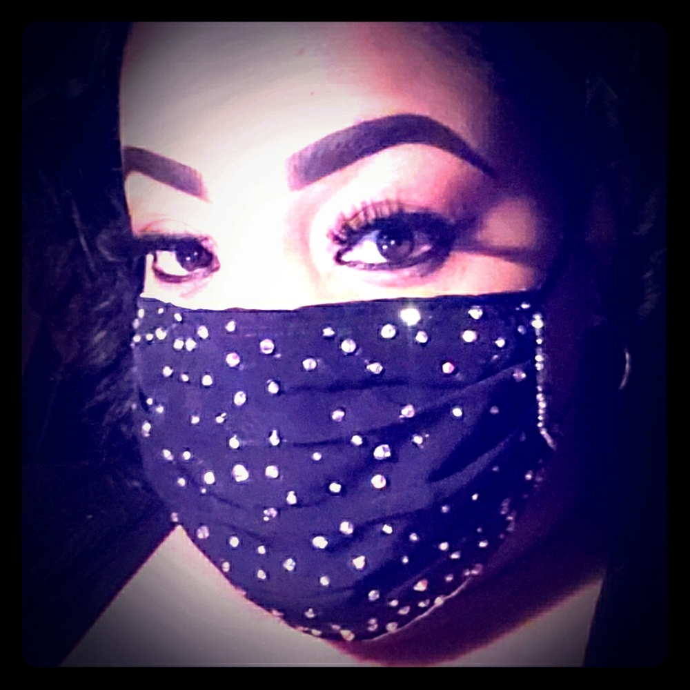 Bling face mask